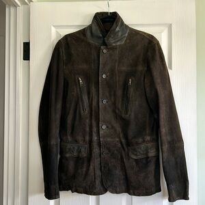 All Saints Men's Keats Leather Blazer